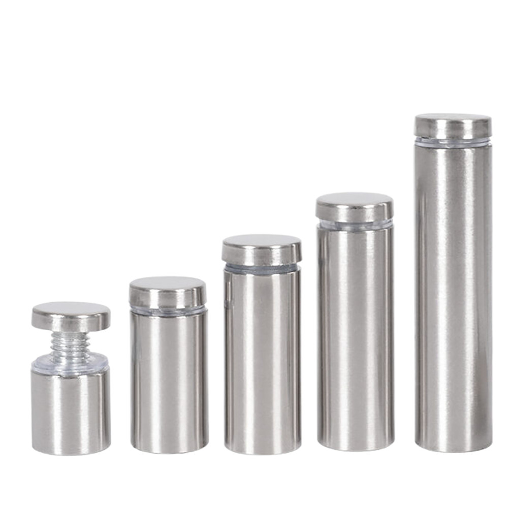 201 Stainless Steels Sign Supports Wall Mount Advertising Screw Standoff Fixings