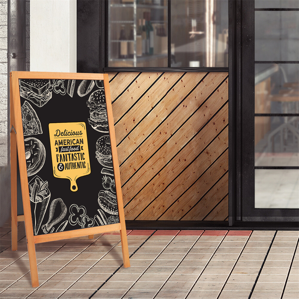 Extra Large Magnetic A-Frame Chalkboard Menu Board Sidewalk Sandwich Board Sign