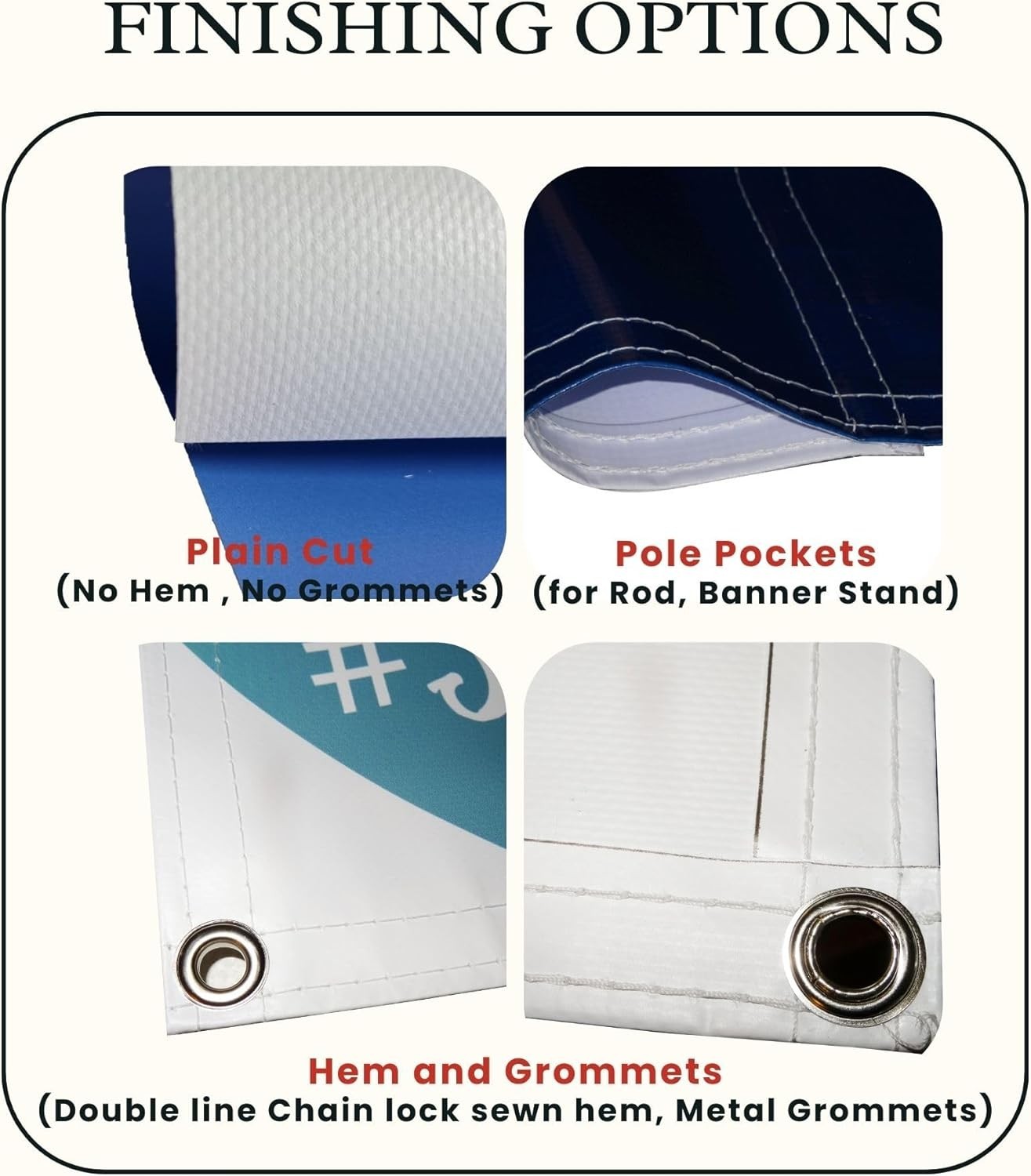 Custom Vinyl Banner 14oz Coated Heavy Duty Indoor Outdoor Sign 2×4 ft