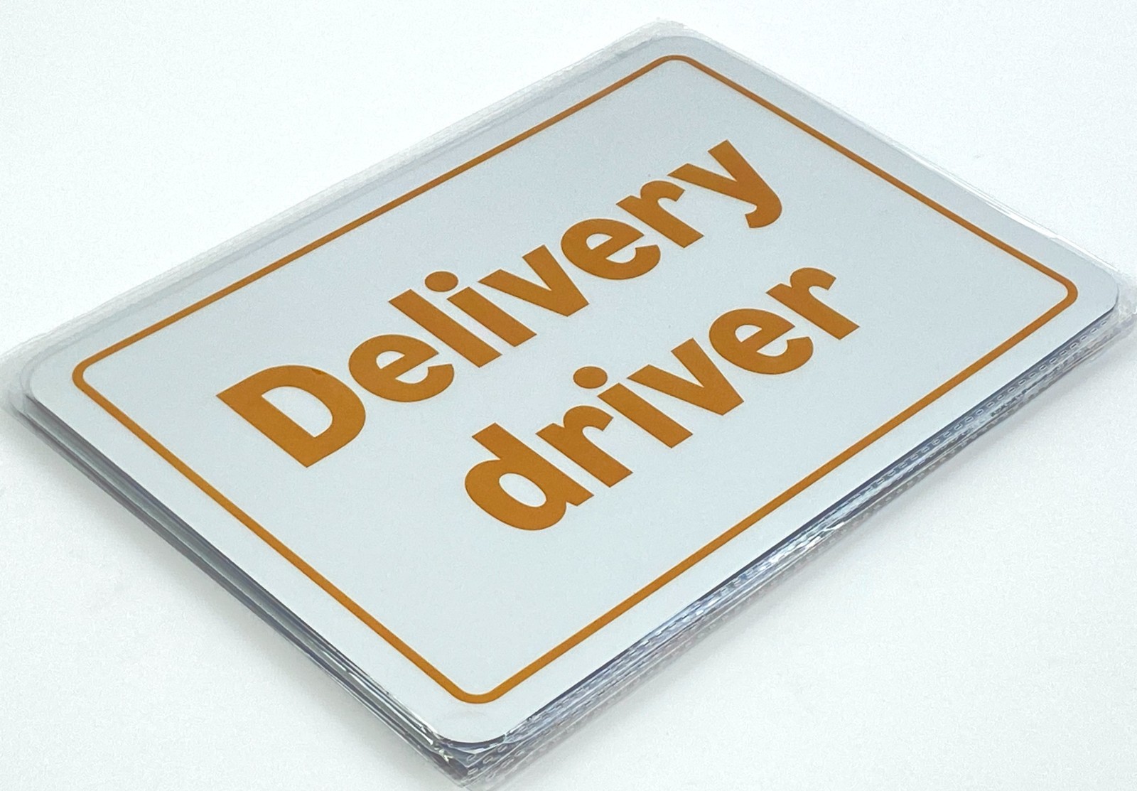Magnetic Delivery Driver Sign Frequently Stops Vehicle Decal Warning Set of 10
