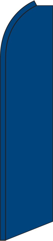 Solid Blue 15′ Tall Swooper Flag & Pole Kit Feather Super Bow Banner