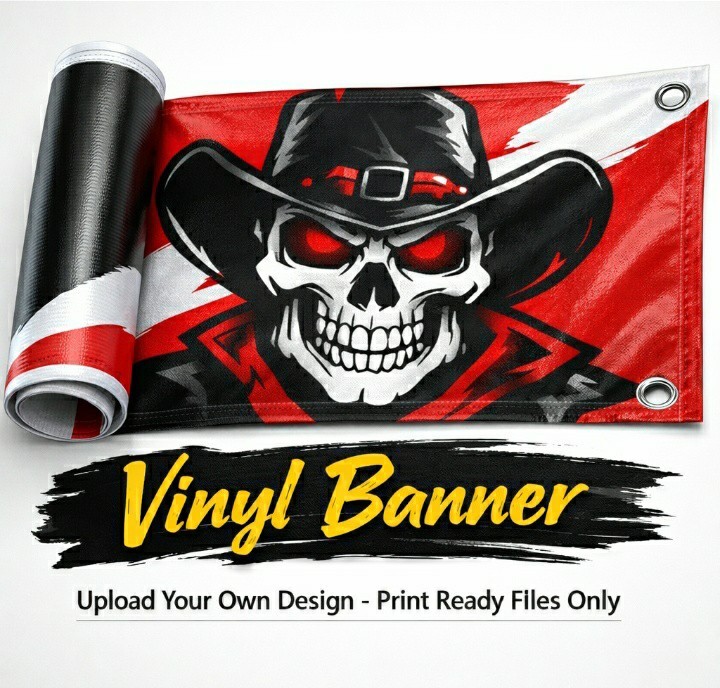 36″x 120″ Custom Vinyl Banner-13oz Premium Matte Vinyl *Design Ready Files Only*