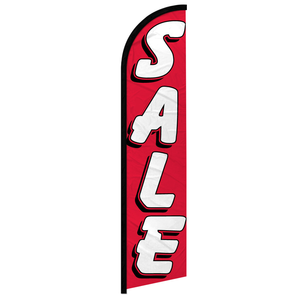 Sale Windless Swooper Flag Sale Flag RD/WT