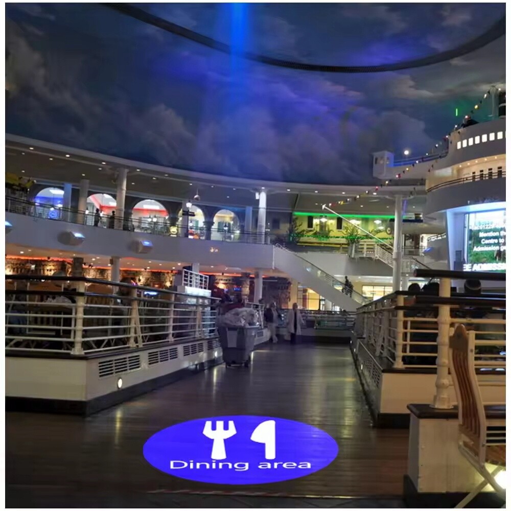 110W Embedded Custom Insert Gobo Logo Projector Lamp Indoor Home Store AD Signs