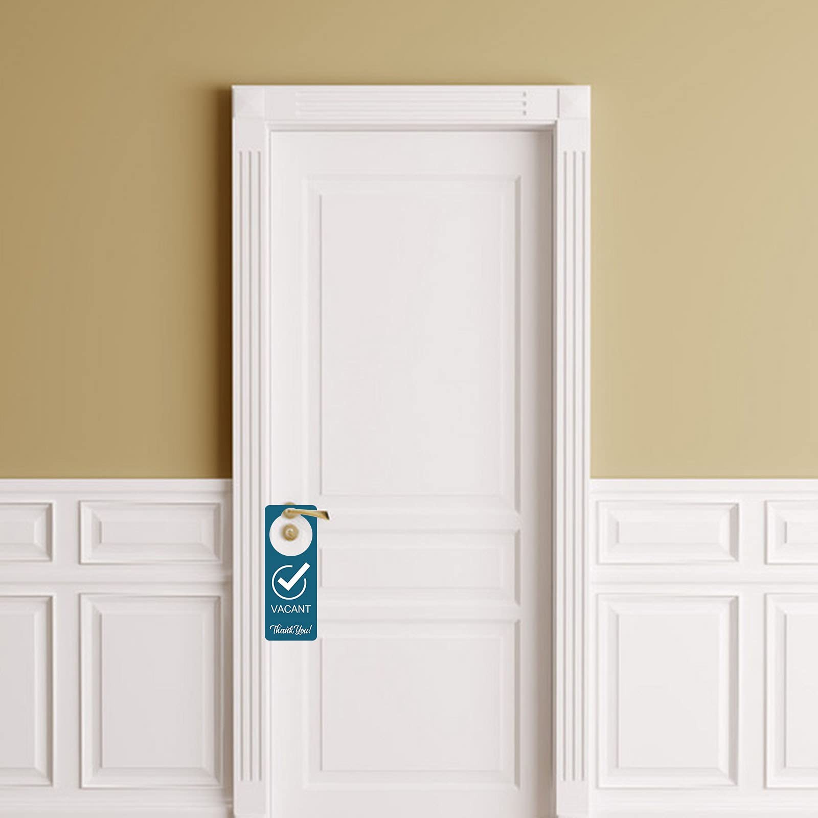 Vacant Occupied Sign, 2 Pack, Double Sided,Door Hanger Sign for Home Office Rest