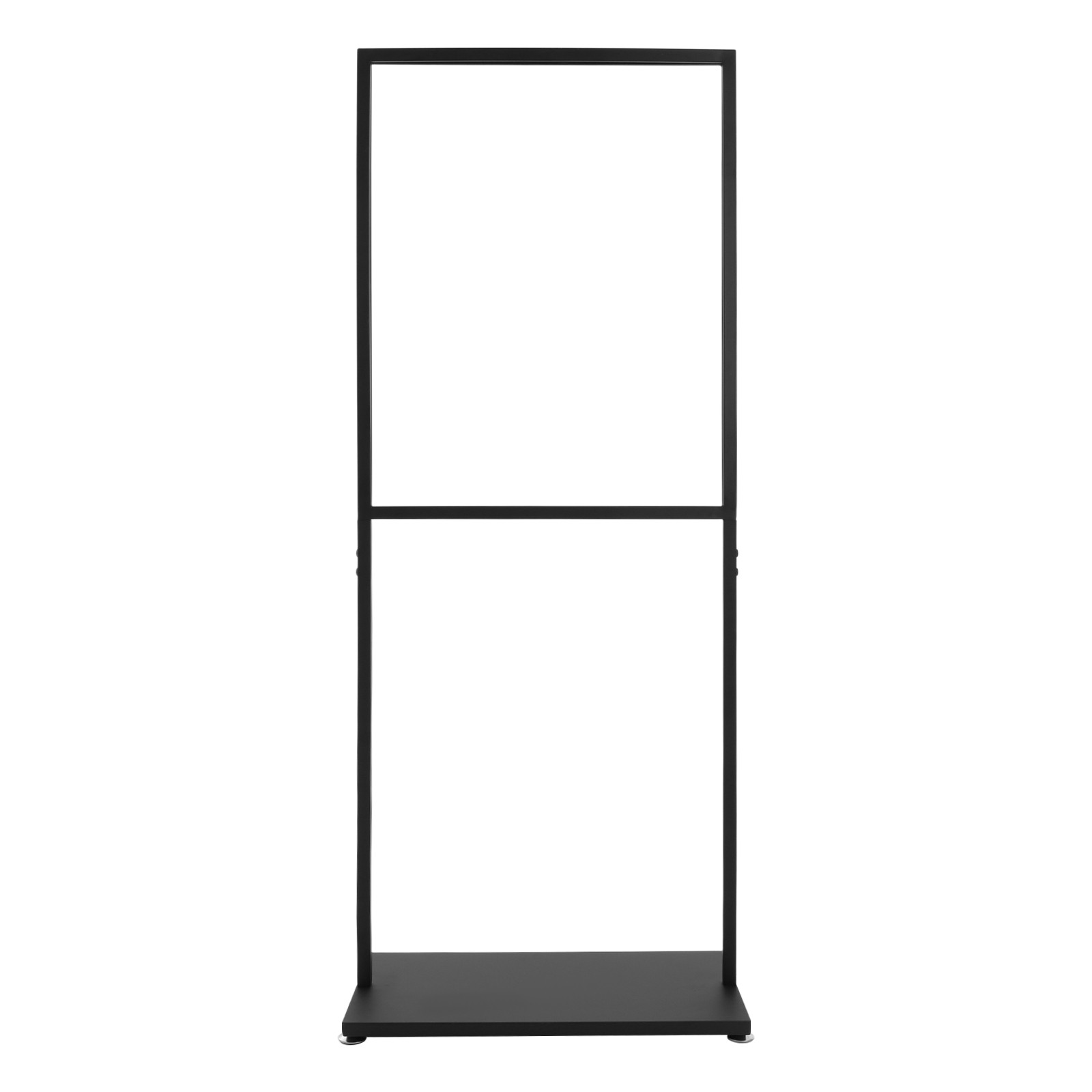 Rectangular Metal Advertising Display Stand Freestanding Poster Display Stand