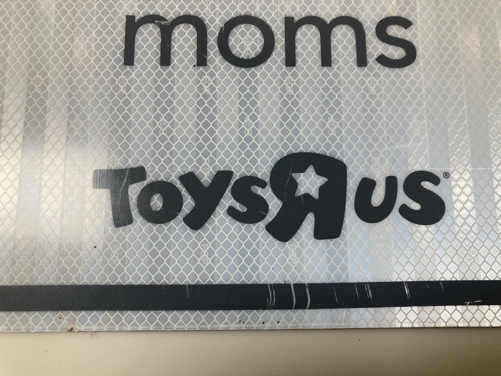 Toys R Us Reserved Parking For Expectant Moms Reflective Store Sign Pregnant Mom
