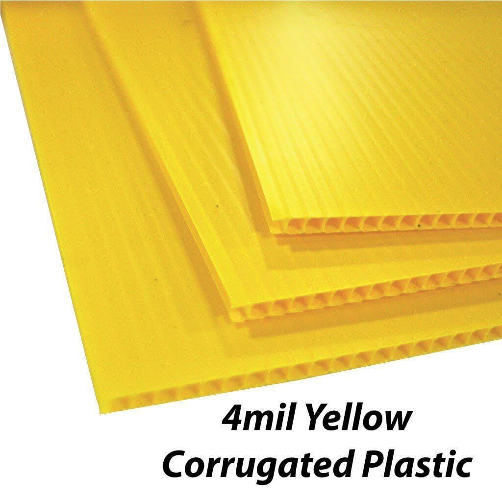 22″ Round Corrugated Plastic Yard Sign Blanks, 4mil thick, Various Color Options