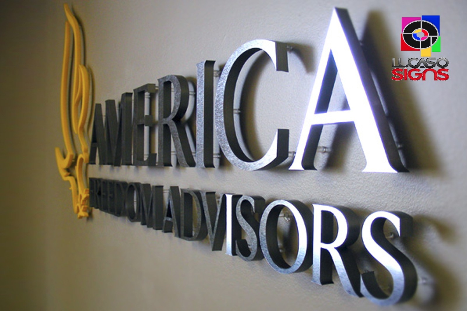 Wall Signs and Logos for receptions, Lobby, Offices Custom indoor and outdoor