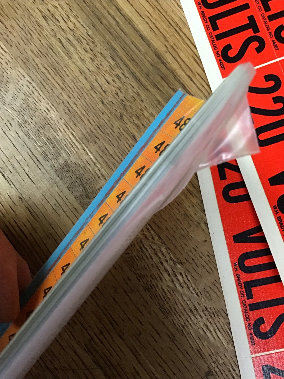 Lot Of Conduit Line Marker Orange Black110 115 120 208 220 240 480 Volt Stickers