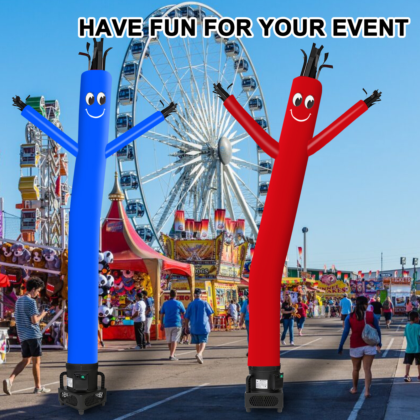 MOUNTO 6FT Inflatable Puppet Dancer with 1/4 HP Blower – Complete Set for Events