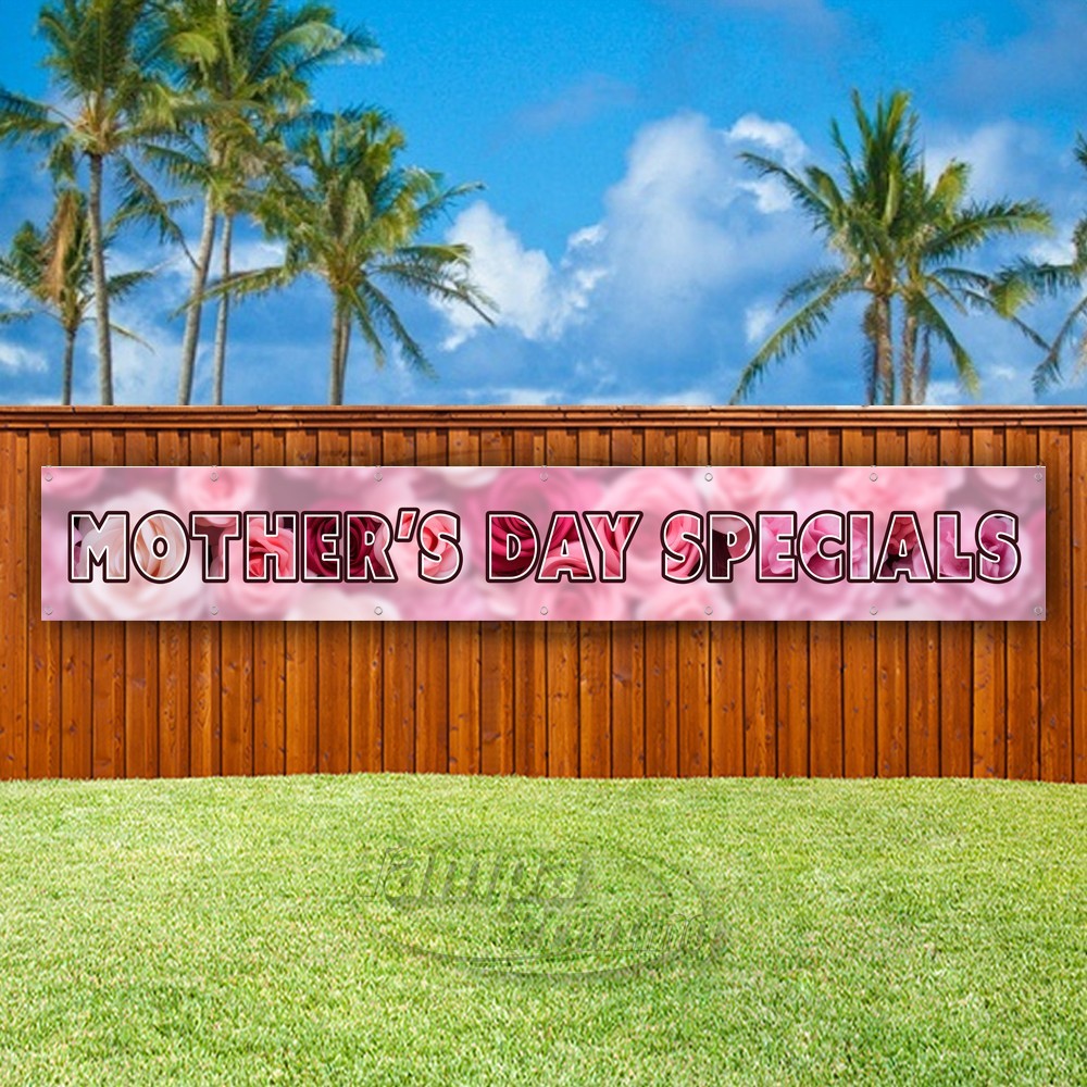 MOTHER’S DAY SPECIALS Advertising Holiday Vinyl Banner Flag Sign USA XL01777