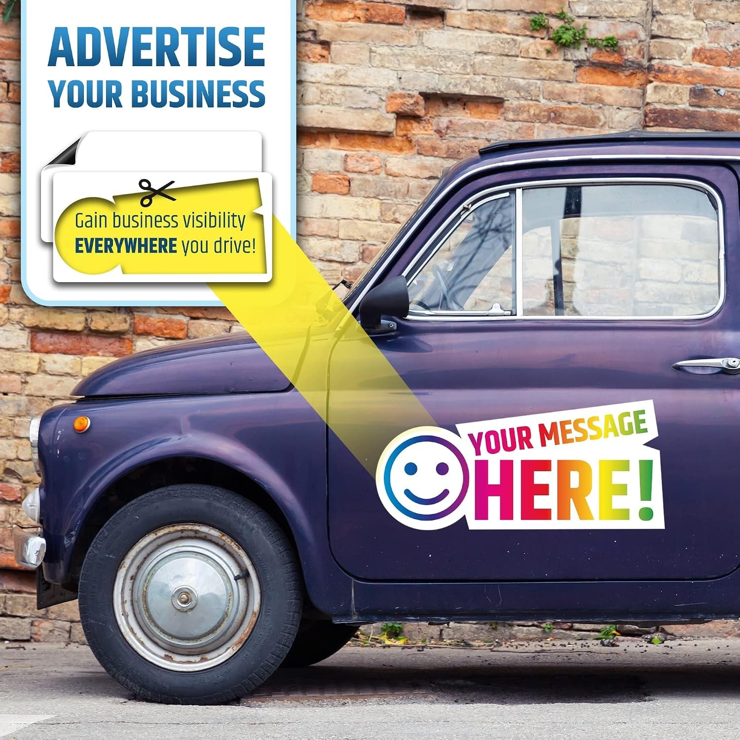 Weatherproof Magnetic Car Signs – Customizable Business Ads
