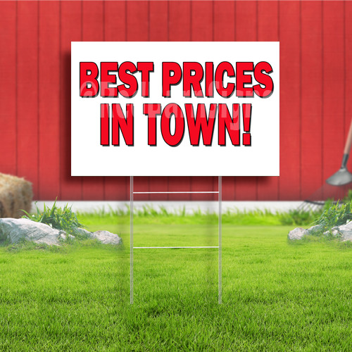 Best Prices In Town Coroplast Yard Sign Plastic Indoor Outdoor FREE SHIPPING