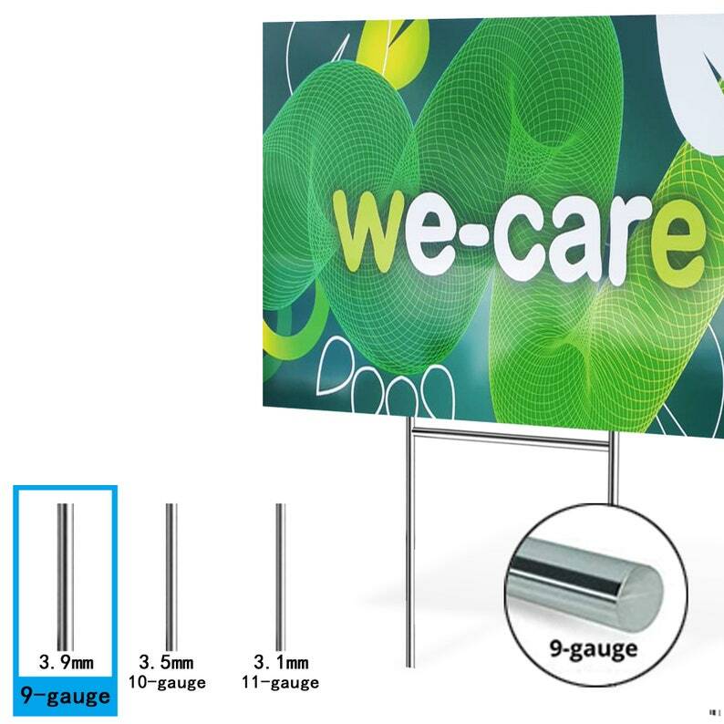 Anley Custom Yard Signs with Stake – Personalized Blank Corrugated Lawn Sign