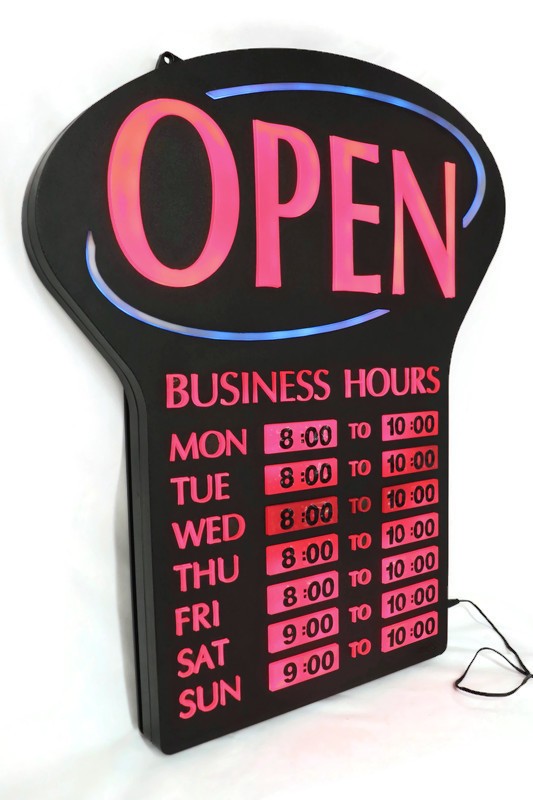 NEWON 3686 LED Open Sign – Lighted – Non-Programmable – Bar / Decor