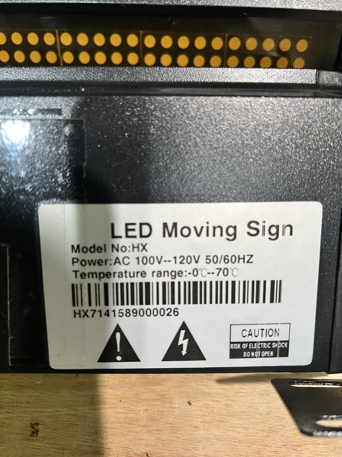 Lot Of 2 LED Sign Message Display Board Programmable Read- No Power Cord