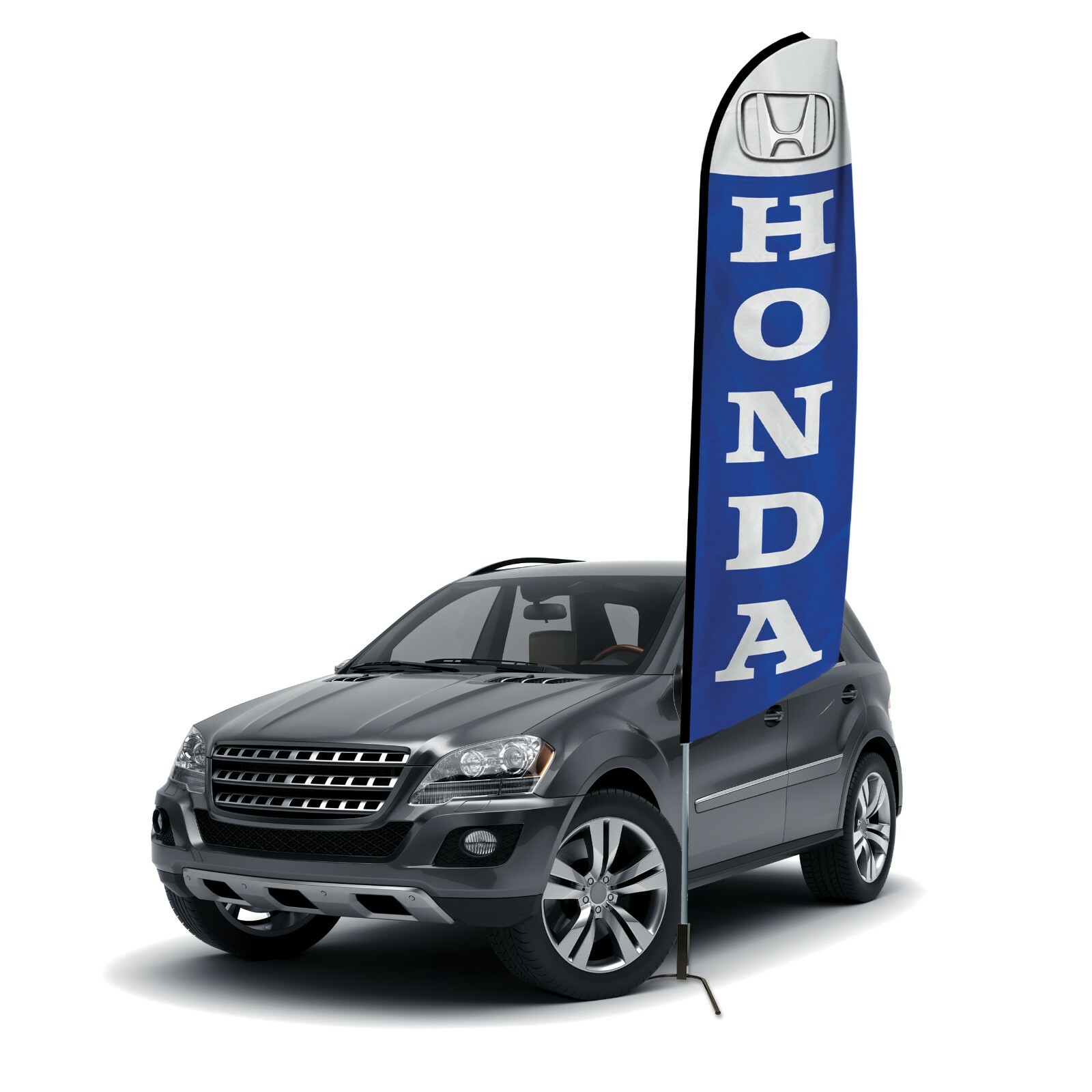 Automotive Dealership Swooper Flag Kits Tall Flags for Car Lots Advertising Sign