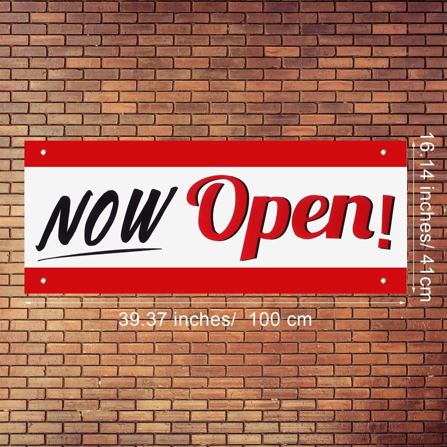 Vibrant Waterproof Polyester Business Entrance Advertisement