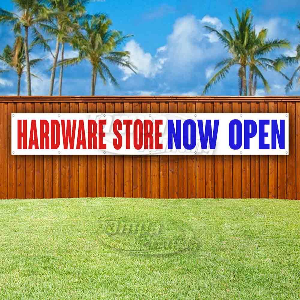 HARDWARE STORE NOW OPEN Advertising Vinyl Banner Flag Sign LARGE HUGE XXL SIZE