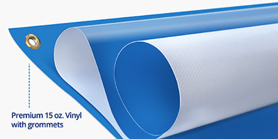 For GEICO Insurance Brand Exposure Vinyl Banner Sign Office Broker Kiosk Canopy