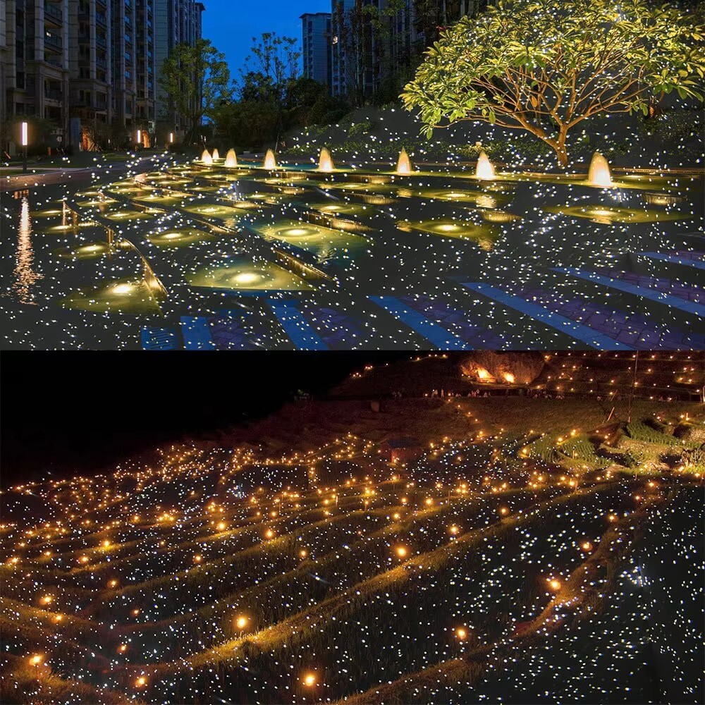 Outdoor White Laser Firefly Lamp Dynamic Projector Lights LED Spotlight 10W-30W