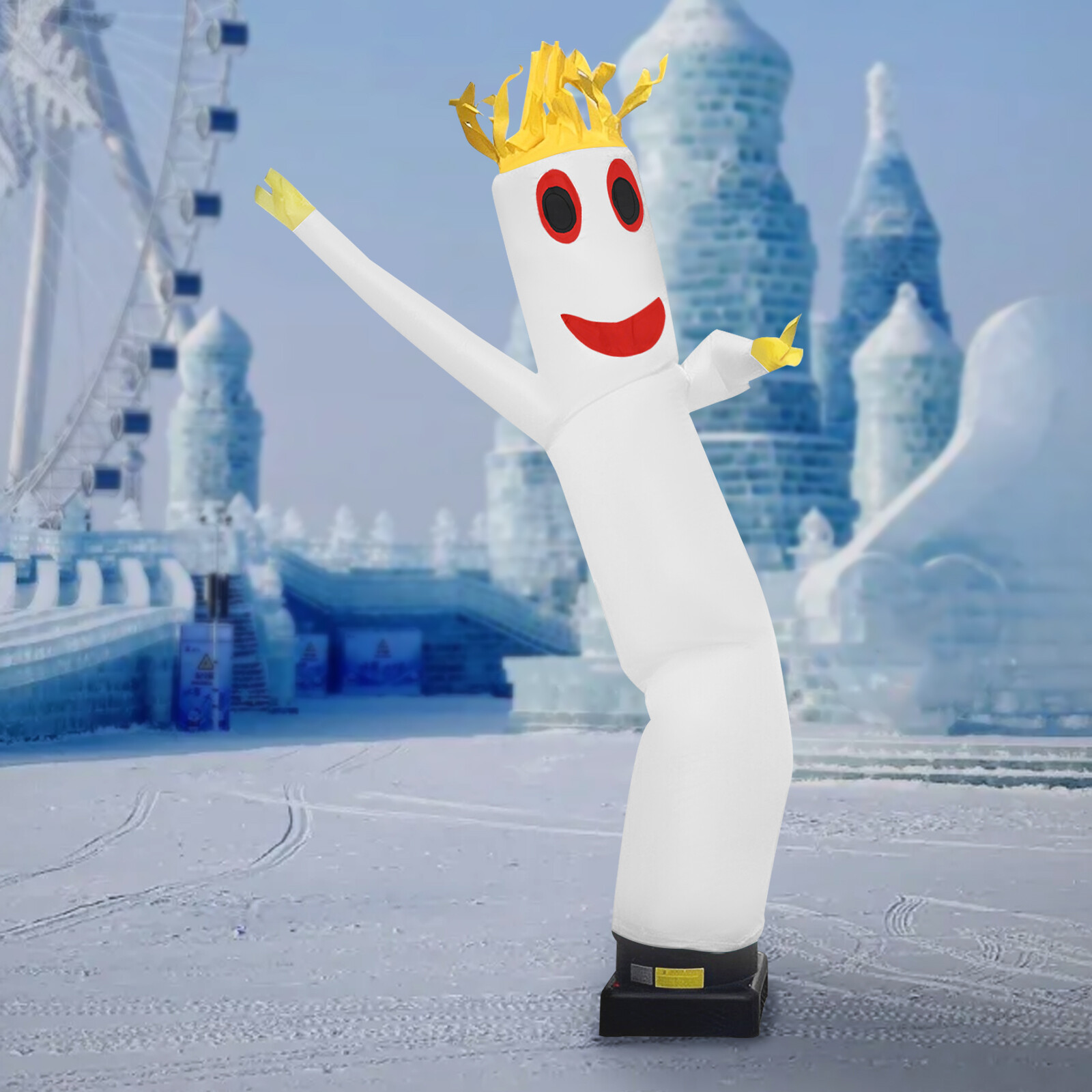 10ft Inflatable Dancing Air Puppet – Free-Standing Promotional Display White