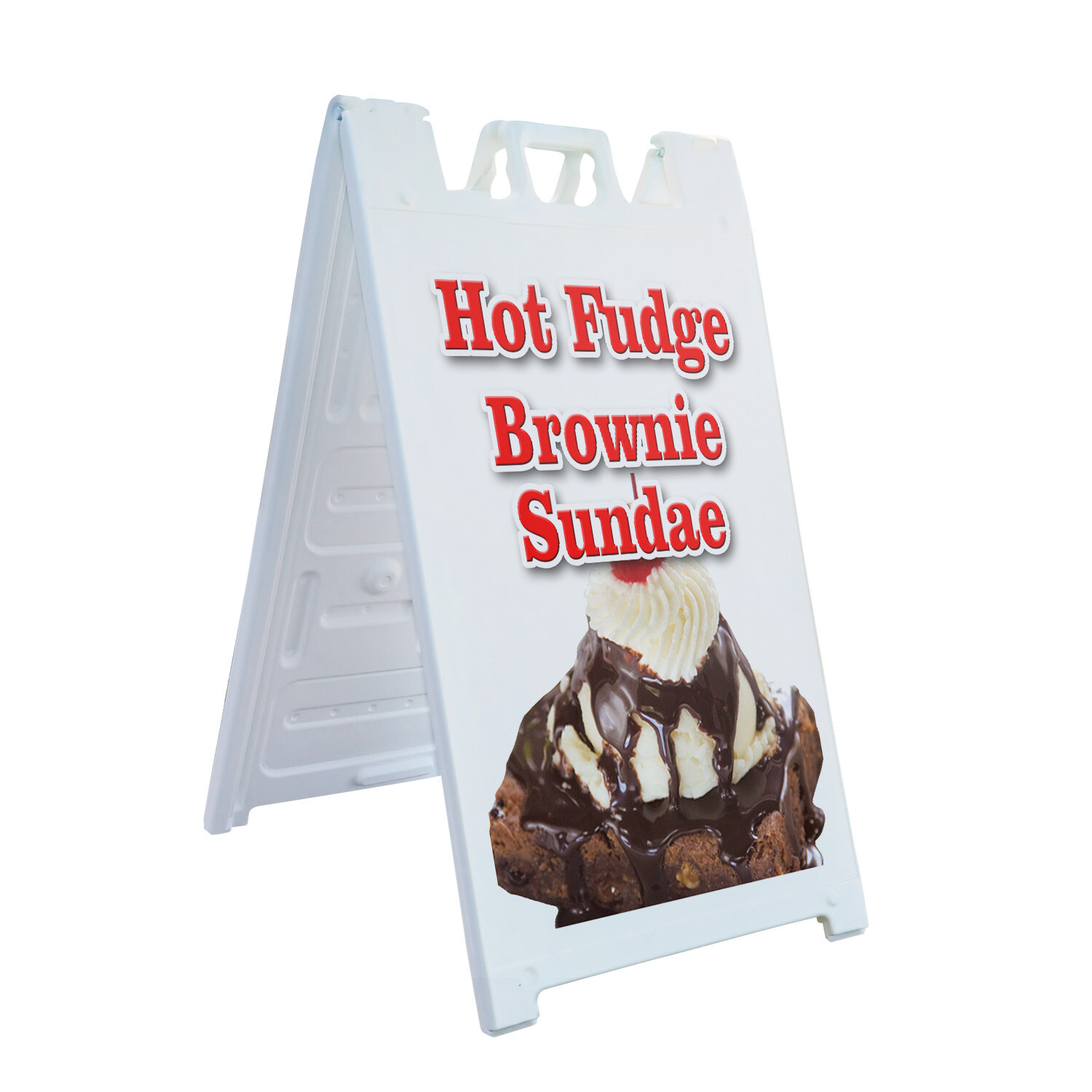 A-frame Sidewalk Hot Fudge Brownie Sundae 24″ x 36″ Double Sided A-Frame Sidewal