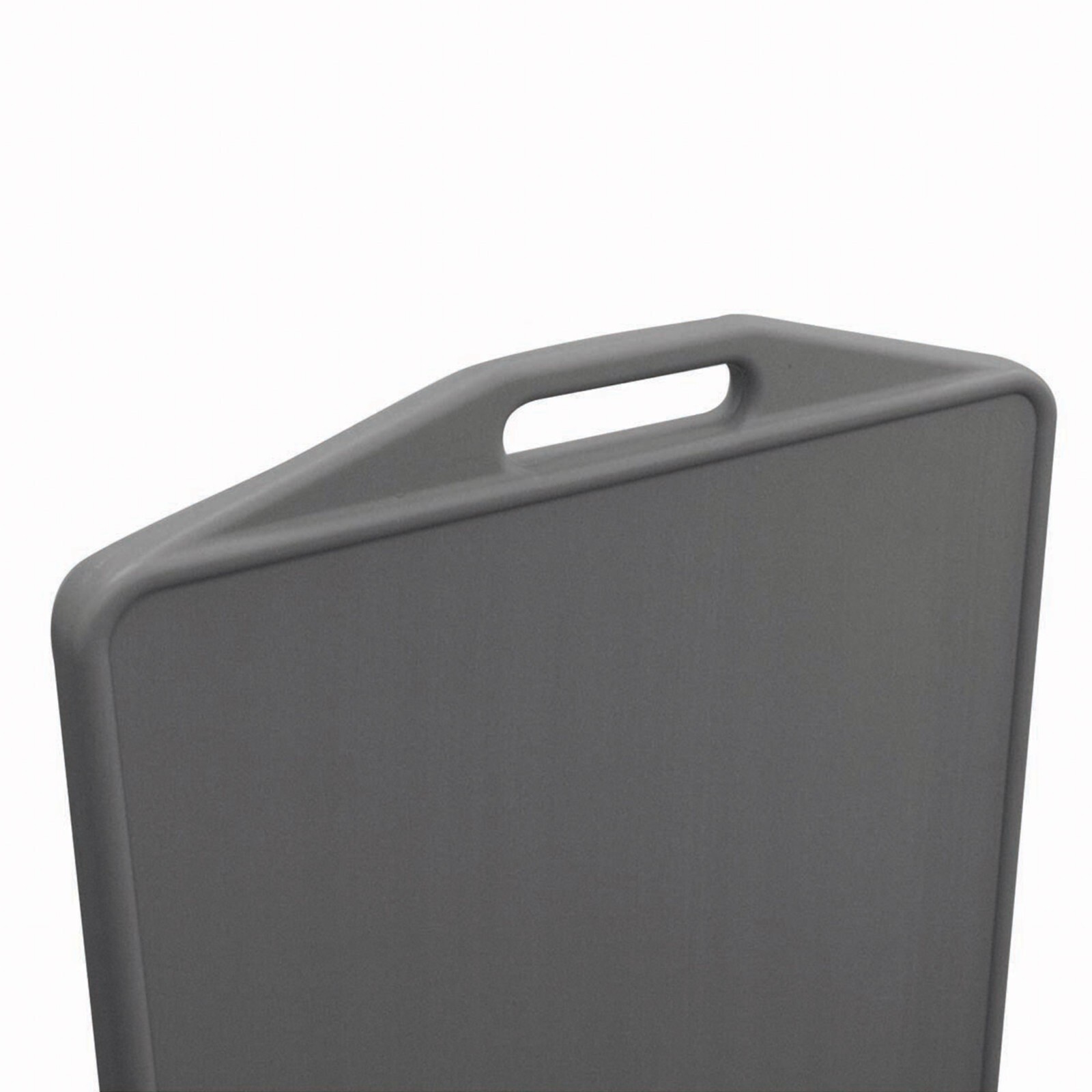 Free Standing Double Sided Gray Plastic Waterbase Pyramid Outdoor Sidewalk Sign