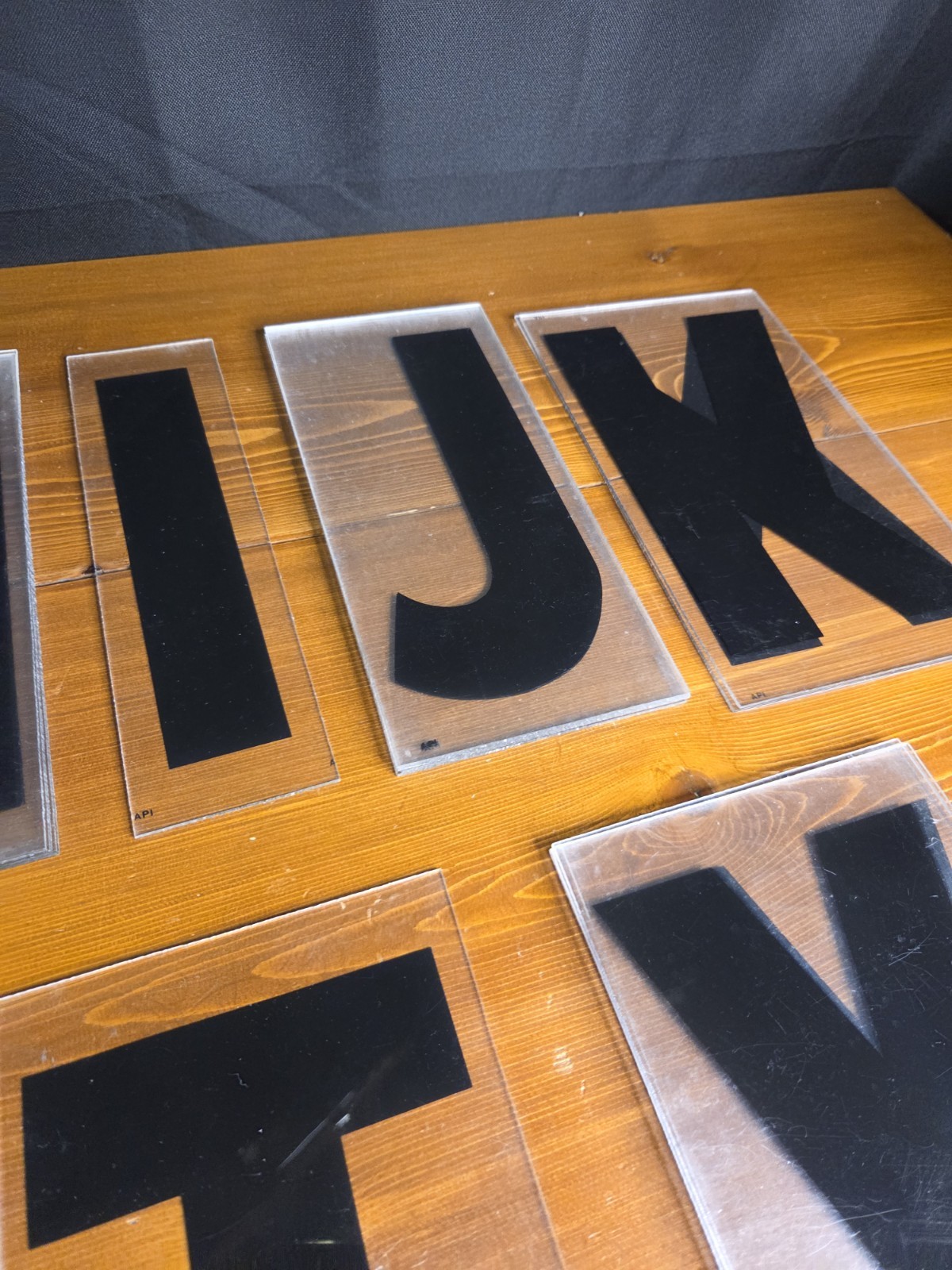 38 Vintage Plastic 9″ Marquee Mixed Letters For Outdoor Sign Black Used
