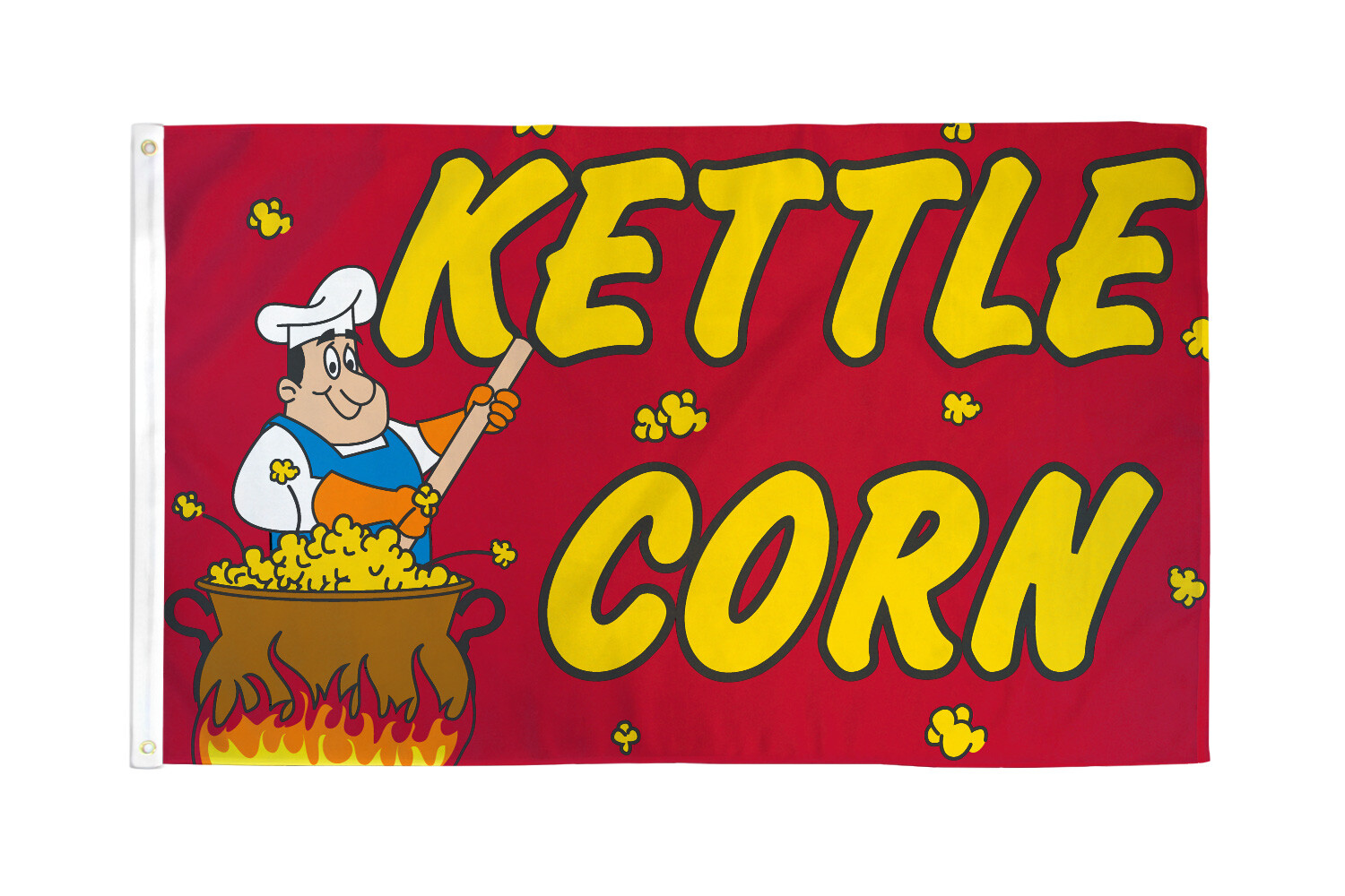 Kettle Corn Flag 3x5ft Kettle Corn Banner Sign Concessions Food Service Dessert