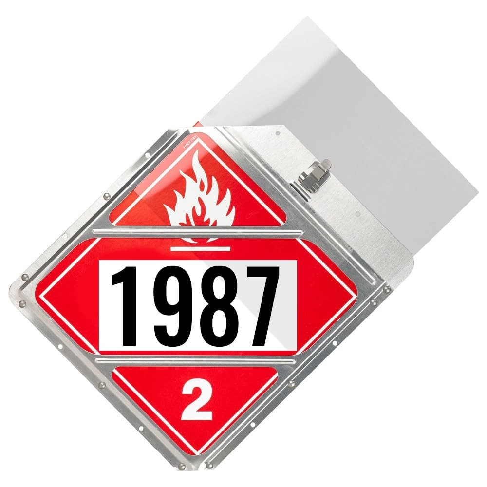 8 Pack Clear Polycarbonate Shields for Hazmat Placard Holders, 10.75″ x 10.75″,