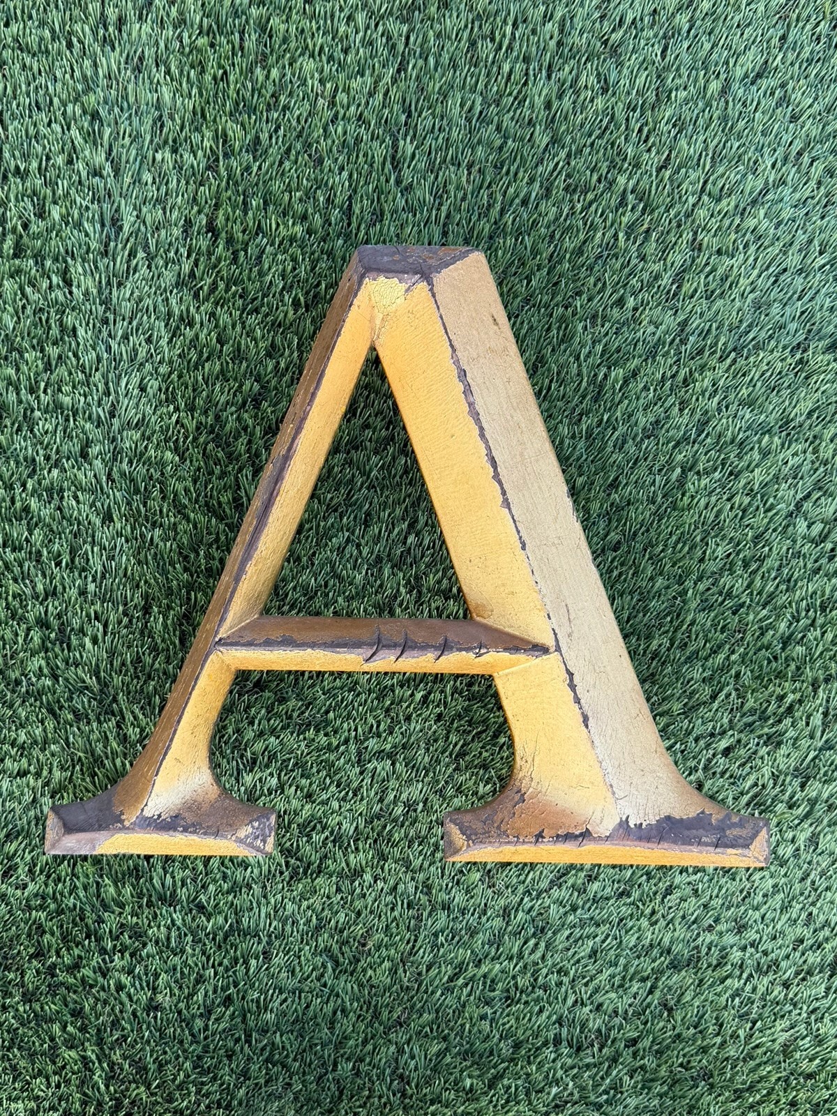 Vintage ENGLISH Shop Sign EAT In Gold leaf – ADVERTISING 11.5” Tall