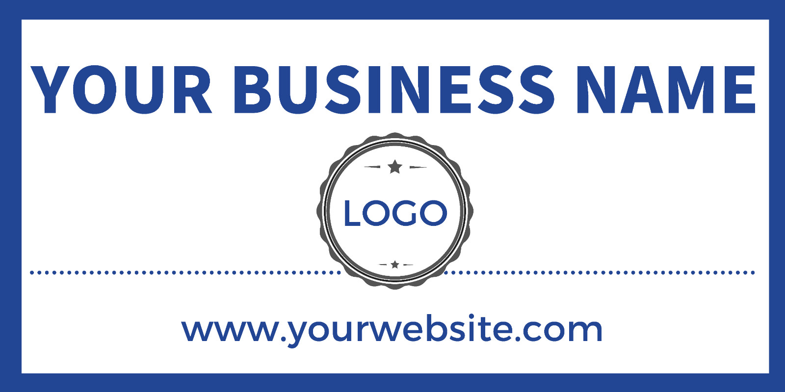 BUSINESS NAME CUSTOM Vinyl Banner Sign from 4 x 2 ft up to 8 x 4 ft w/Grommets