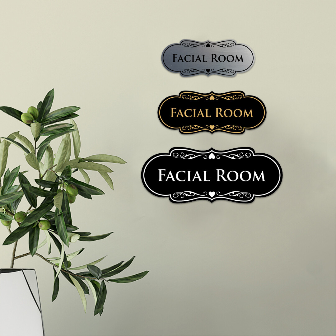 Designer Facial Room Wall or Door Sign