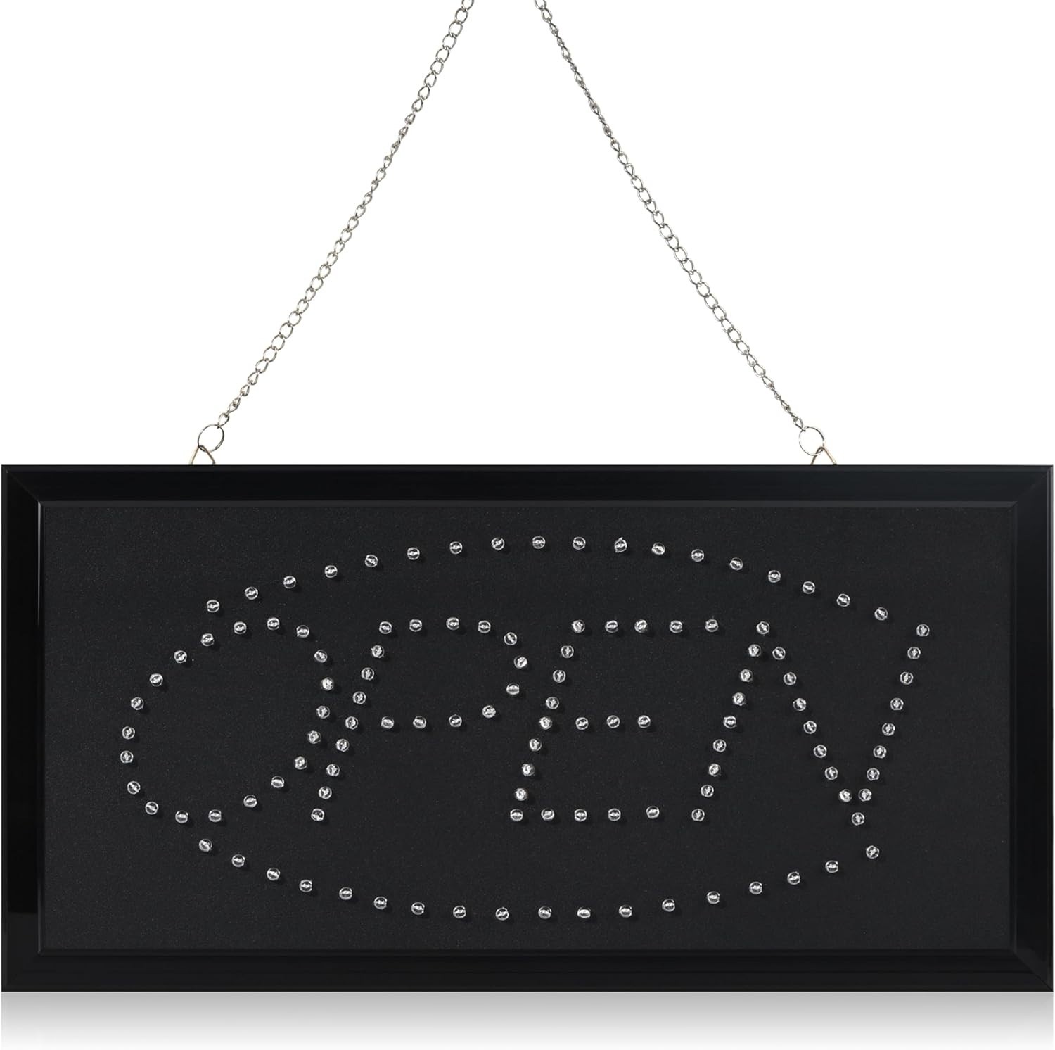 LED Neon Open Sign with Animation – 19×10 Inch Bright Light Up Window Sign fo…