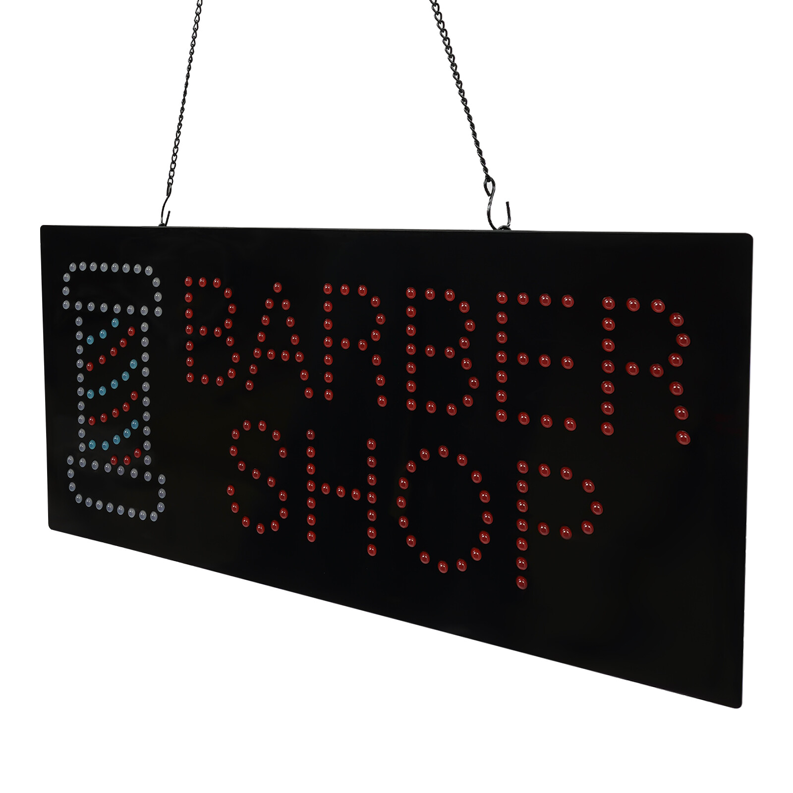 Hanging Up Mount Barber Shop Sign Portable LED Light Sign Modern Business Sign