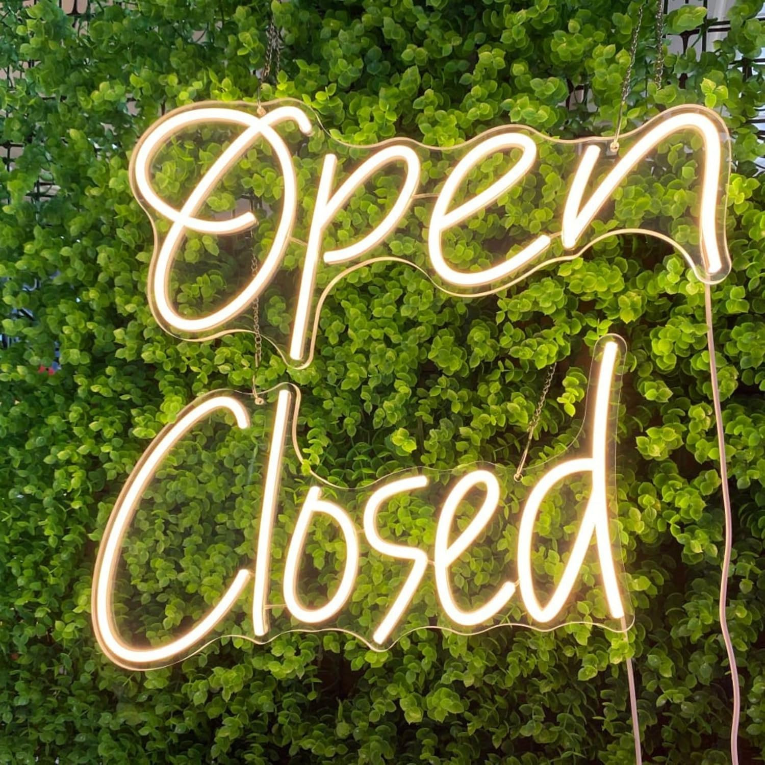 LED Open & Closed Sign Set – USB Powered Light for Business Display, 2 Packs