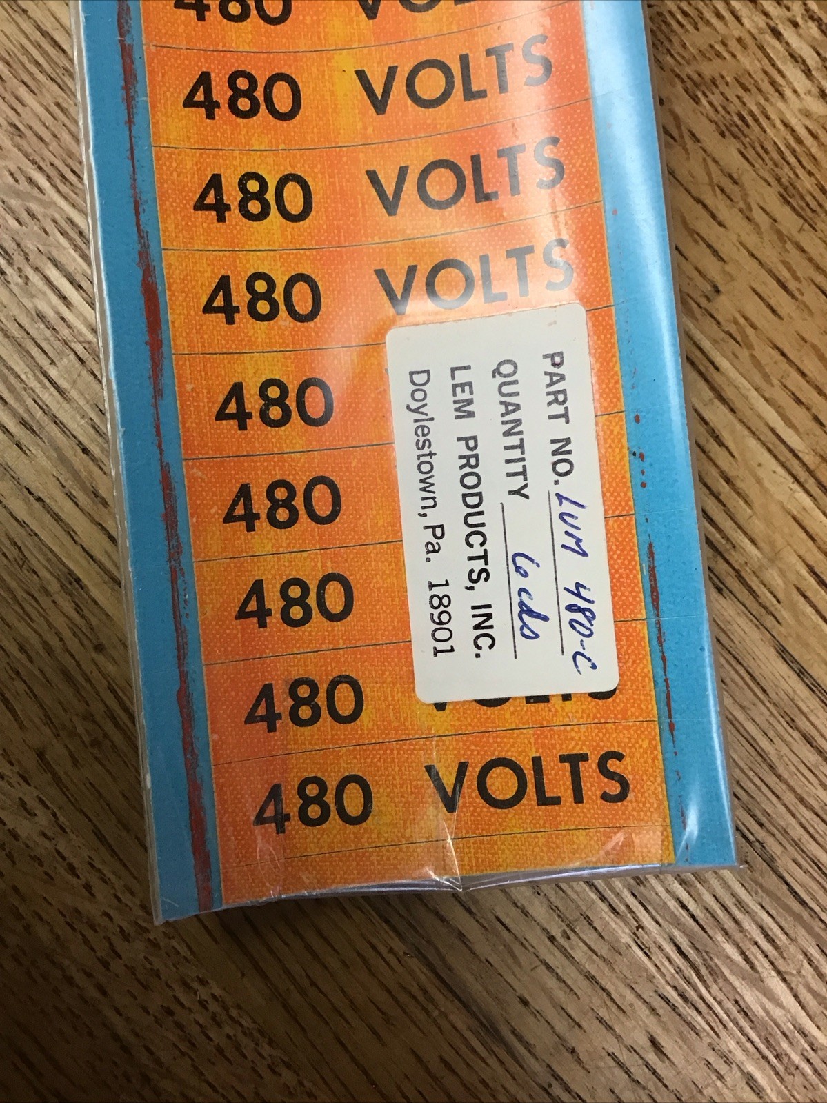 Lot Of Conduit Line Marker Orange Black110 115 120 208 220 240 480 Volt Stickers