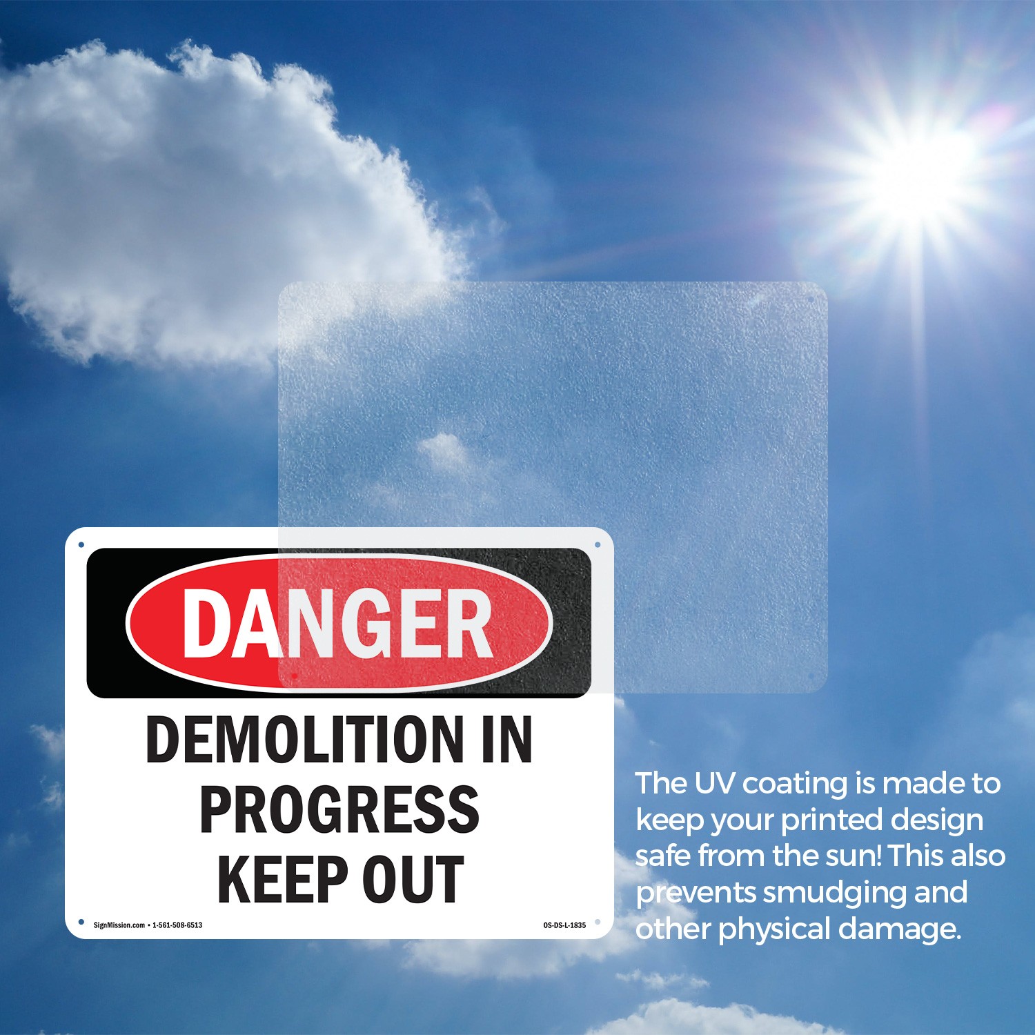 Demolition In Progress Keep Out OSHA Danger Sign Metal,, Decal 5 or 10 Pack