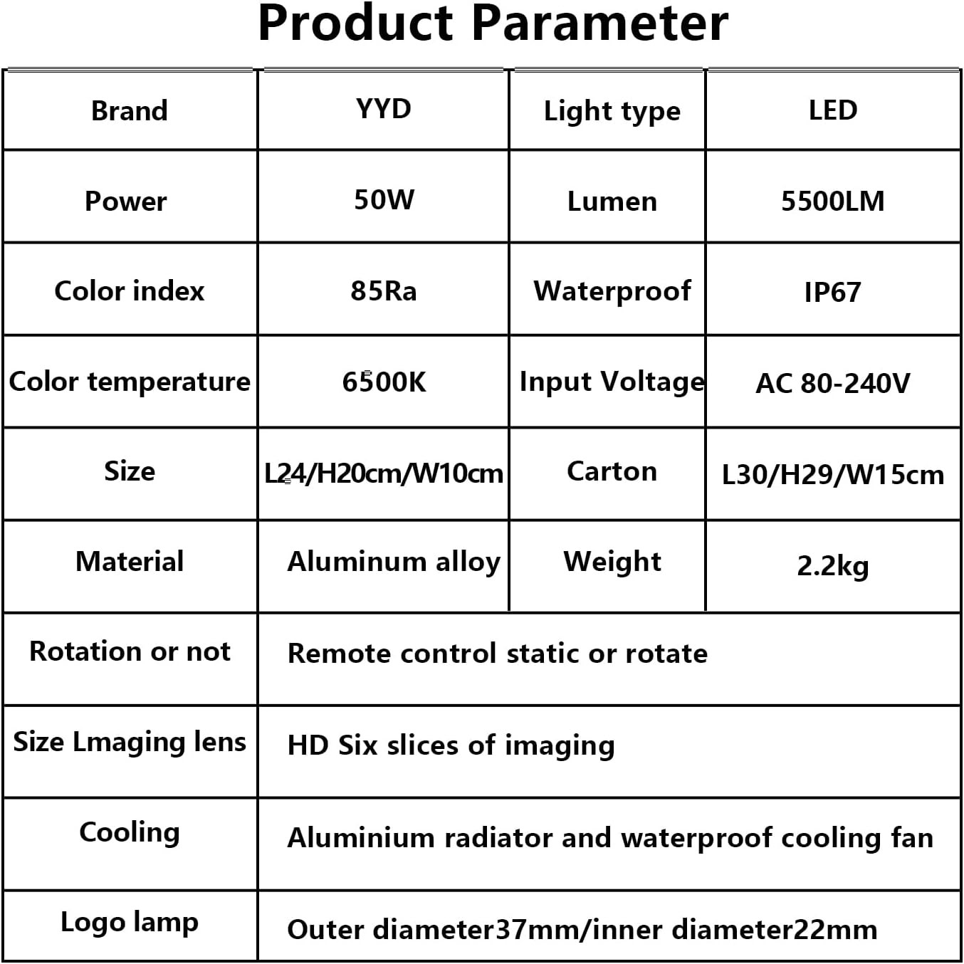 Custom Logo Projector Lights for Business & Weddings – Waterproof HD LED