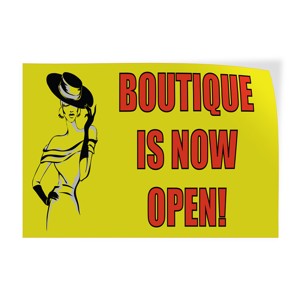 Decal Stickers Boutique Is Now Open! Advertising Printing B Store Sign Label