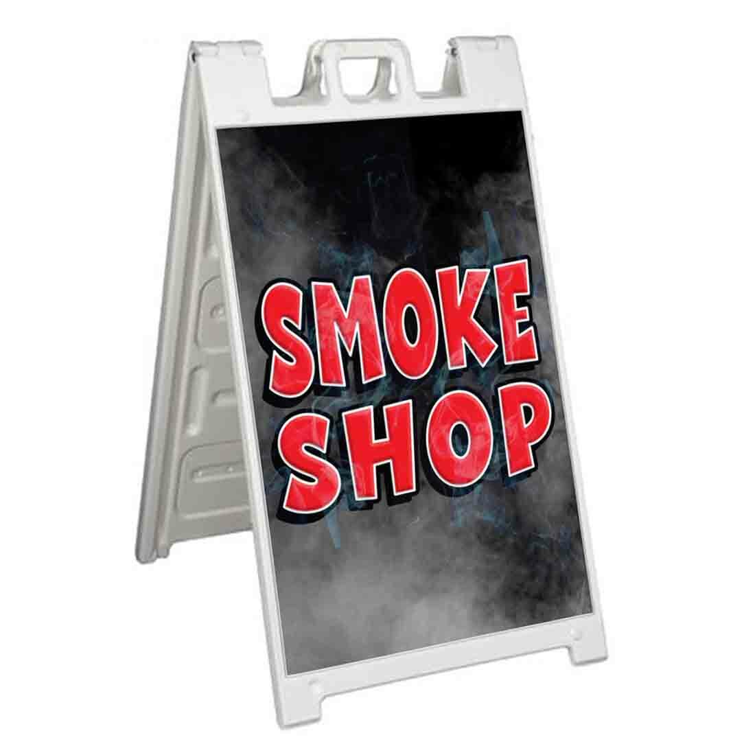 SMOKE SHOP Signicade 24×36 Aframe Sidewalk Sign Banner Decal STORE CIGAR