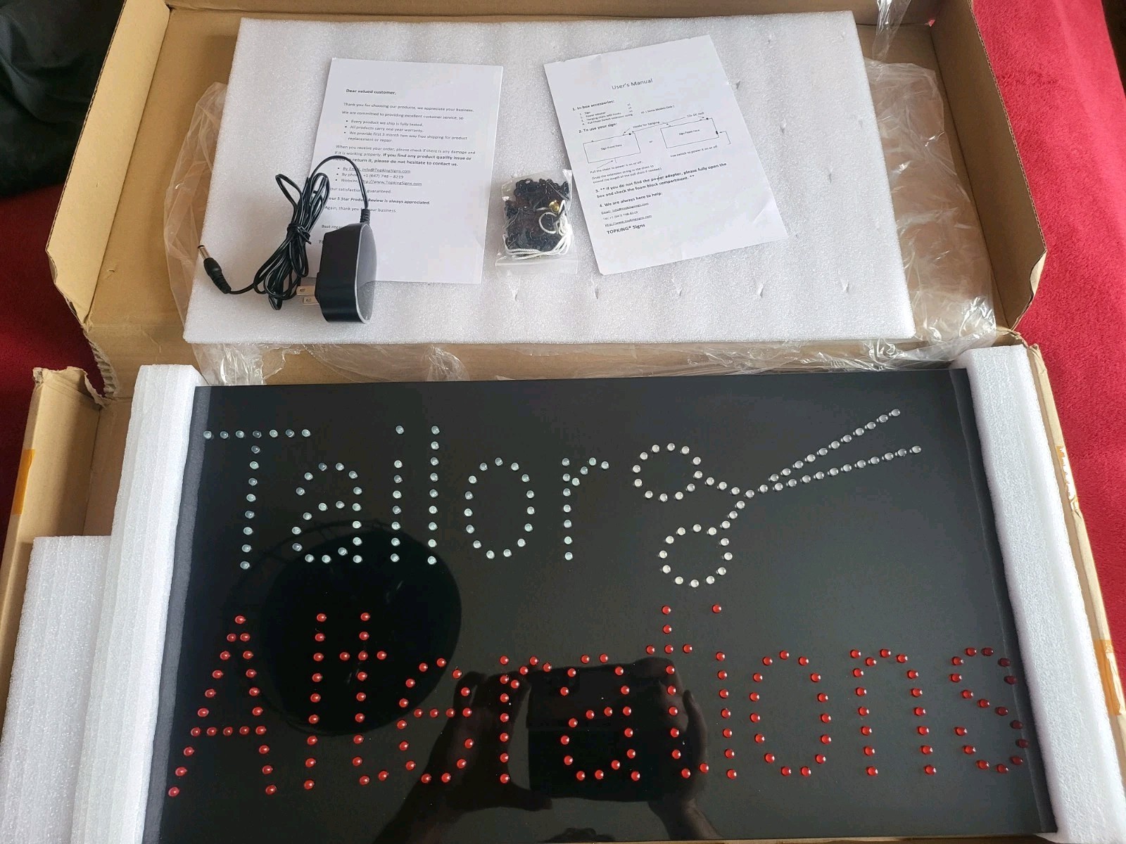Tailor Alterations Neon Sign LED Open Sign Store Sign Business Sign Window Sign