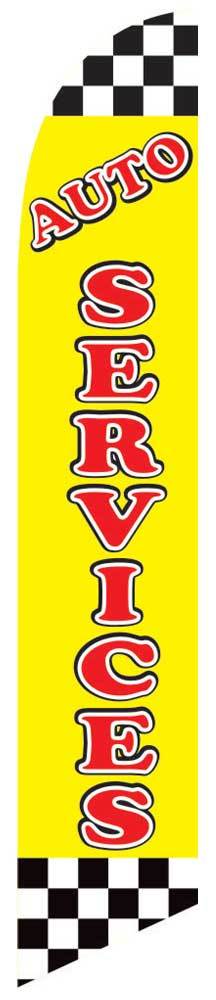 Auto Services Flag Flutter Feather Banner Swooper Windless