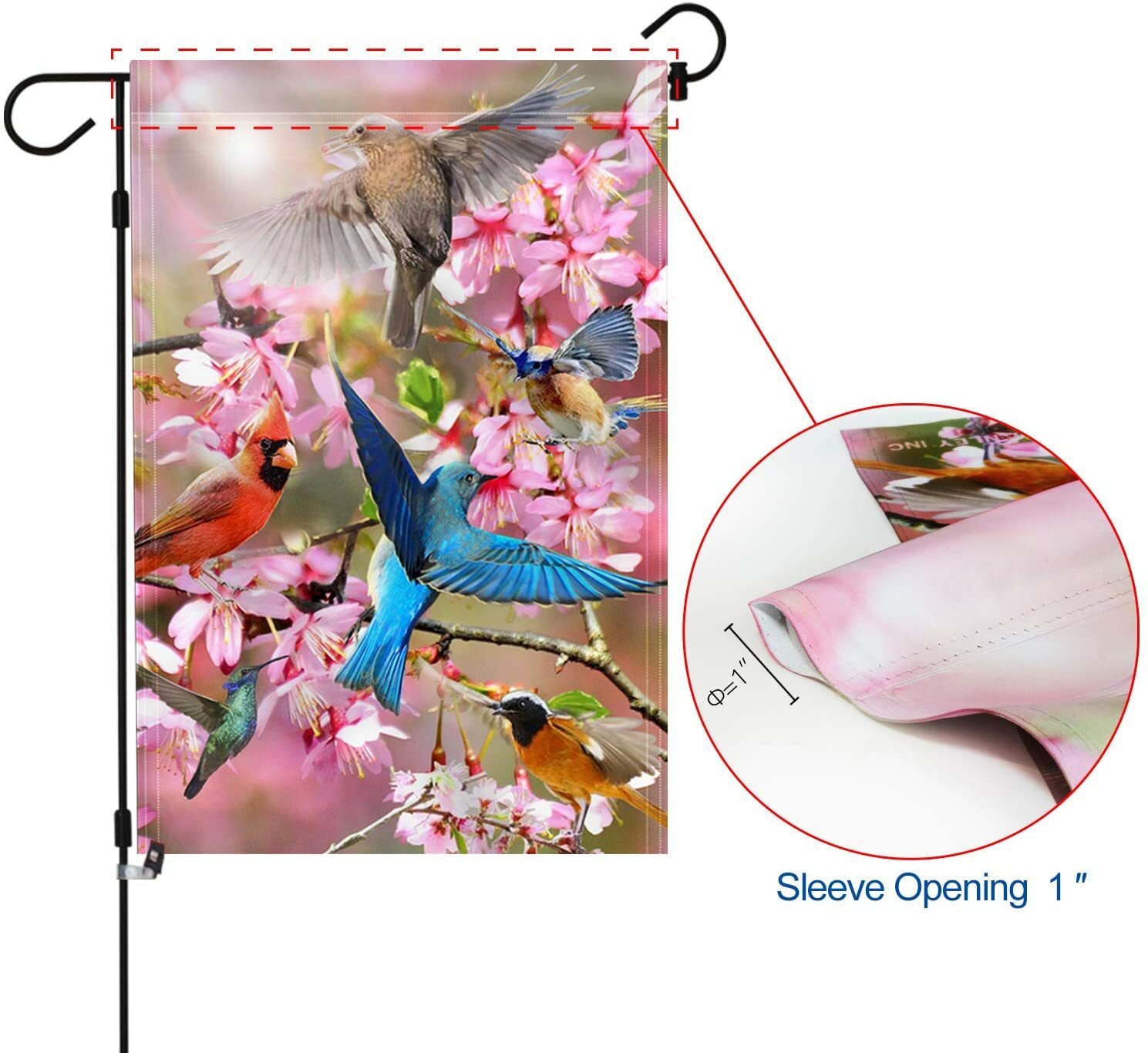Anley Double Sided Custom Garden Flags Personalized House Flags Print Logo Image