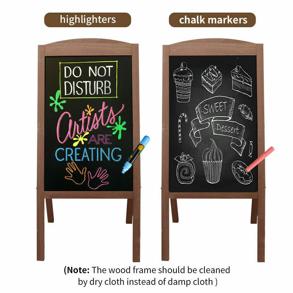 Sidewalk Chalkboard Large Tall Professional Magnetic Surface 2-Sided Sign Menu
