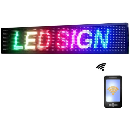 LED Full Color Scrolling Advertisement Display Banner (Indoor – 40″ x 14″)