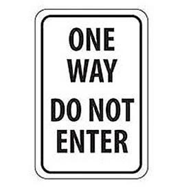 Reflective Aluminum Sign – One Way Do Not Enter – .080″” Thick TM73J ACCUFORM