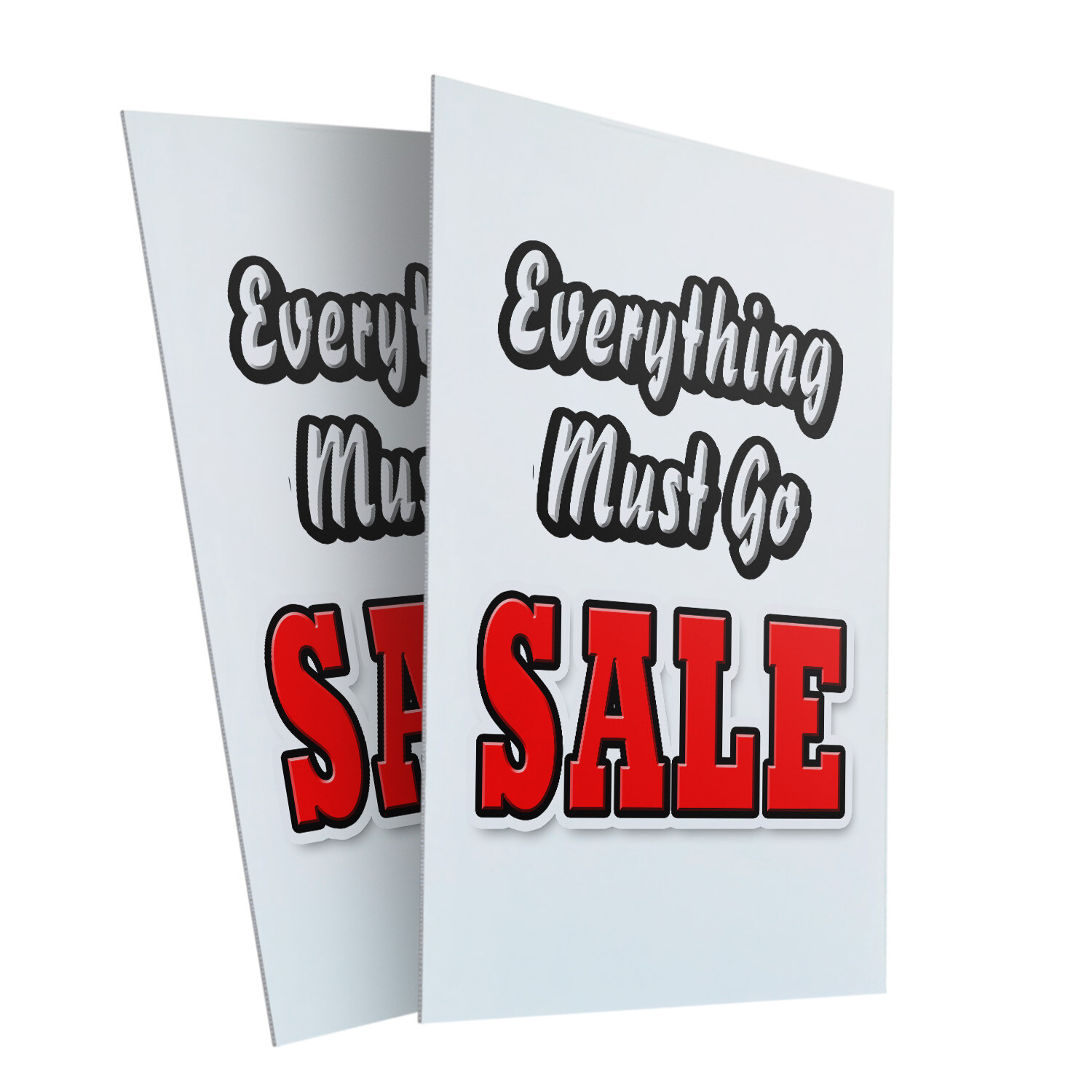 A-frame Sidewalk Everything Must Go Sale 24″ x 36″ Double Sided A-Frame Sidewalk
